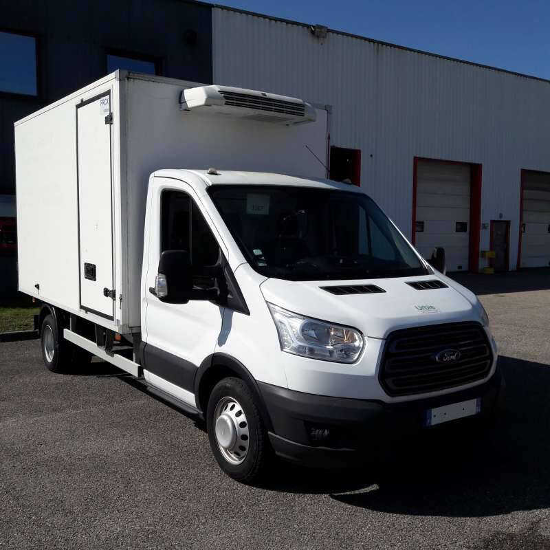 Ford Transit Chassis Cabine 12M3 130 CV RJ CAISSE CAZAUX GROUPE THERMOKING V300 MAX 3,5 T