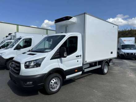 Ford Transit Chassis Cabine 12M3 130 CV ROUES JUMELEES HAYON CAISSE CAZAUX GROUPE THERMOKING MONOTEMPERATURE V300 MAX 3,5 T