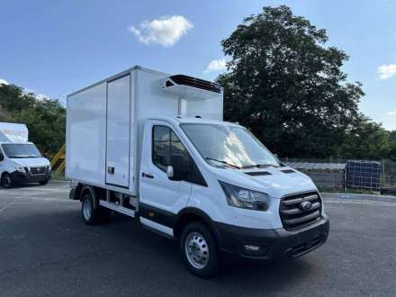 Ford Transit Chassis Cabine 12M3 130 CV ROUES JUMELEES HAYON CAISSE CAZAUX GROUPE THERMOKING MONOTEMPERATURE V300 MAX 3,5 T