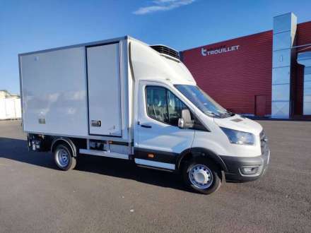 Ford Transit Chassis Cabine 12M3 130 CV ROUES JUMELEES HAYON CAISSE CAZAUX GROUPE THERMOKING MONOTEMPERATURE V300 MAX 3,5 T